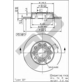 AUDI Bremsscheibe von METZGER