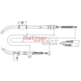 Handbremsseil für FORD von METZGER