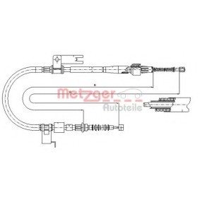 Handbremsseil 17.0589 für MAZDA