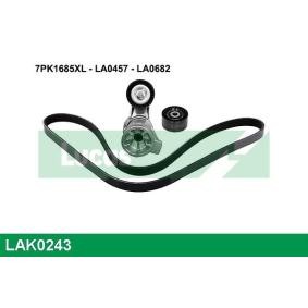 Achetez des Jeu de courroies trapézoïdales à nervures LUCAS LAK0243 à prix pour 101,85 €