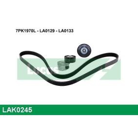 Achetez des Jeu de courroies trapézoïdales à nervures LUCAS LAK0245 à prix pour 82,10 €
