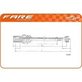 Acquista Cavo tachimetro da FARE SA 27539 a buon mercato per soli 52,96 €
