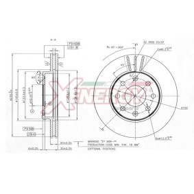Bremsscheibe X602767 für DAEWOO