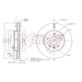 Bremsscheibe für CHEVROLET von AP XENERGY