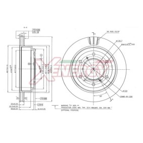 Bremsscheibe X602777 für MITSUBISHI