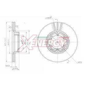 Bremsscheibe X602845 für MITSUBISHI