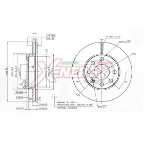 Bremsscheibe X602876 für DAEWOO