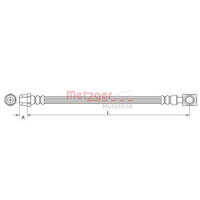 Bremsschlauch von METZGER 4111437