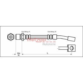 Bremsschlauch für DAEWOO von METZGER