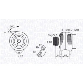 Lichtmaschine 063321617010 von MAGNETI MARELLI günstig für 166,92 € online kaufen
