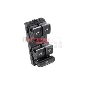 Compre Botonera de elevalunas de METZGER online para Touran (5T1) a precios moderados