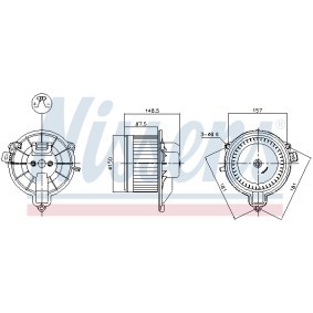 Achetez des Pulseur d'air habitacle NISSENS 87572 à prix pour 95,01 €
