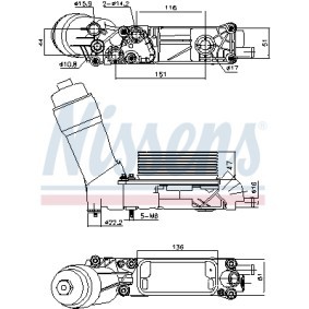 Ölkühler 91335 für LANCIA