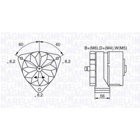 Köp Generator av MAGNETI MARELLI 063534897070 till det låga priset 3058,35 kr