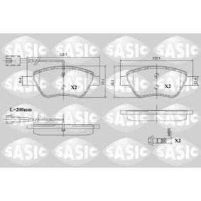 Achetez des Plaquettes de frein SASIC 6210081 à prix pour 30,54 €
