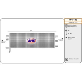 Achetez des Radiateur du moteur AHE 104.159 à prix pour 250,98 €