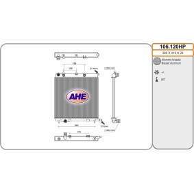 Compre Radiador, arrefecimento do motor da AHE 106.120HP a um preço baixo por 131,10 €
