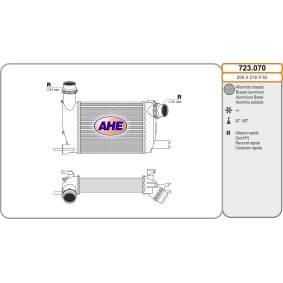 Köp Intercooler av AHE 723.070 till det låga priset 2473,08 kr