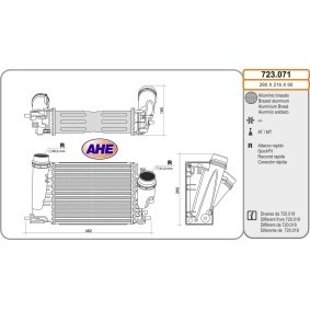 Köp Intercooler av AHE 723.071 till det låga priset 2600,00 kr