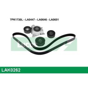 Achetez des Jeu de courroies trapézoïdales à nervures LUCAS LAK0262 à prix pour 197,77 €