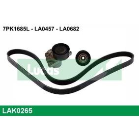 Achetez des Jeu de courroies trapézoïdales à nervures LUCAS LAK0265 à prix pour 91,08 €