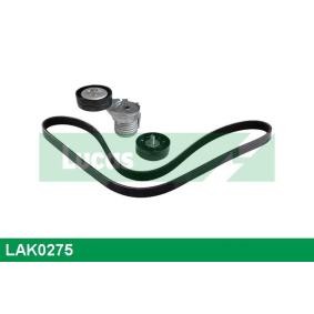 Achetez des Jeu de courroies trapézoïdales à nervures LUCAS LAK0275 à prix pour 62,62 €