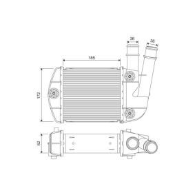 Köp Intercooler av VALEO 818310 till det låga priset 1170,36 kr