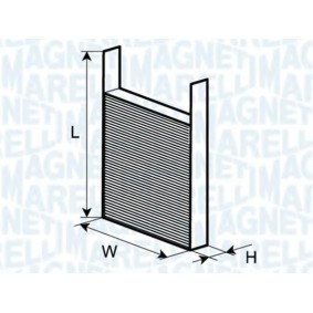 Köp Kupéfilter av MAGNETI MARELLI 350203062740 till det låga priset 252,23 kr
