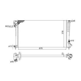 Achetez des Radiateur du moteur MAGNETI MARELLI 350213118503 à prix pour 50,16 €