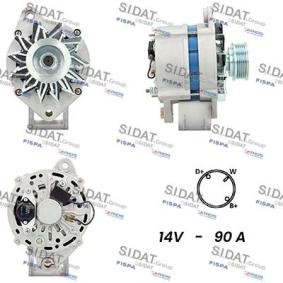 Lichtmaschine A12BH0916A2 von SIDAT günstig für 152,51 € online kaufen