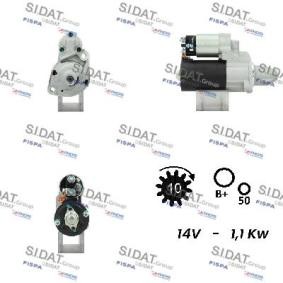 Köp Startmotor av SIDAT S12BH0276A2 till det låga priset 1657,98 kr
