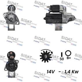 Köp Startmotor av SIDAT S12BH0339A2 till det låga priset 1546,29 kr