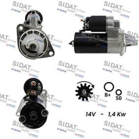 Köp Startmotor av SIDAT S12BH0654A2 till det låga priset 1217,13 kr