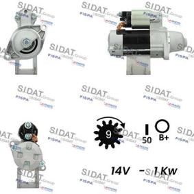 Köp Startmotor av SIDAT S12DE0122A2 till det låga priset 1719,14 kr
