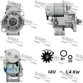 Köp Startmotor av SIDAT S12DE0404A2 till det låga priset 2276,40 kr