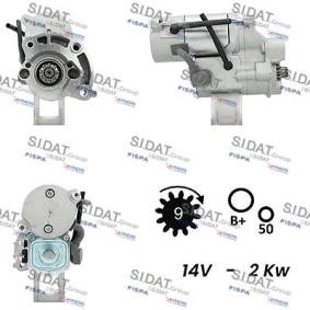 Köp Startmotor av SIDAT S12DE0458A2 till det låga priset 2624,81 kr