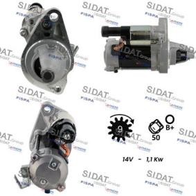 Köp Startmotor av SIDAT S12DE0522 till det låga priset 3238,58 kr