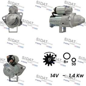 Köp Startmotor av SIDAT S12DR0538A2 till det låga priset 1422,59 kr