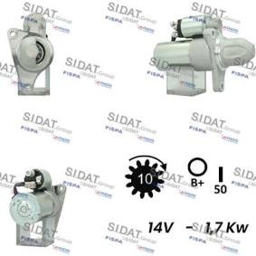 Köp Startmotor av SIDAT S12DR0754A2 till det låga priset 2027,32 kr