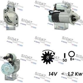 Anlasser S12HY0556A2 von SIDAT günstig für 116,02 € online kaufen