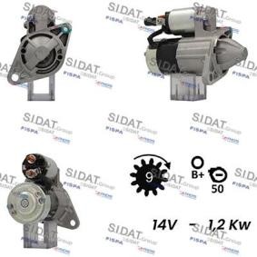 Köp Startmotor av SIDAT S12MH0501 till det låga priset 2389,12 kr