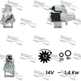 Köp Startmotor av SIDAT S12MH0540A2 till det låga priset 1435,61 kr
