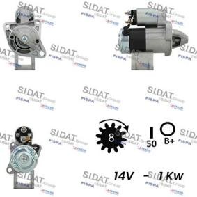 Compre Motor de arranque da SIDAT S12MH0543A2 a um preço baixo por 119,58 €