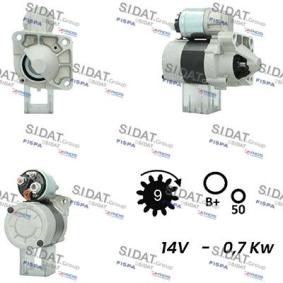 Köp Startmotor av SIDAT S12VA0476A2 till det låga priset 1930,91 kr