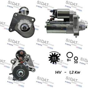 Köp Startmotor av SIDAT S12VS0193A2 till det låga priset 1179,73 kr