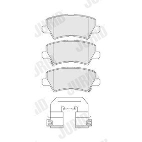 Acquista Kit pastiglie freni da JURID 573811J a buon mercato per soli 28,07 €