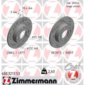 Bremsscheibe 600.3217.53 von ZIMMERMANN günstig für 69,48 € online kaufen