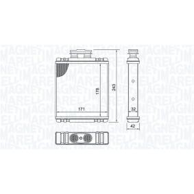 Wärmetauscher, Innenraumheizung 350218517000