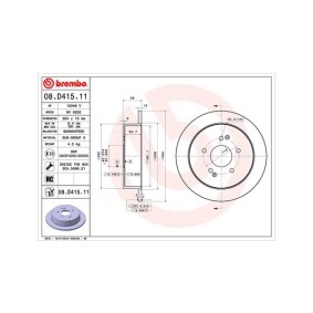 Achetez des Disque de frein MAGNETI MARELLI 360406170201 à prix pour 165,01 €