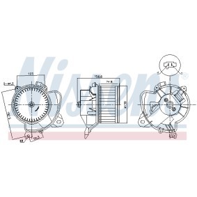 Achetez des Pulseur d'air habitacle NISSENS 87574 à prix pour 53,29 €